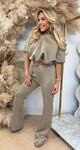 BESTSELLER MUSTY CROPPED SET TAUPE