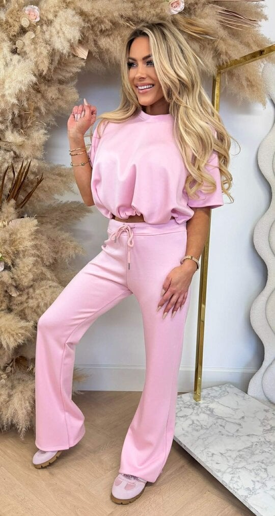 BESTSELLER MUSTY CROPPED SET PINK