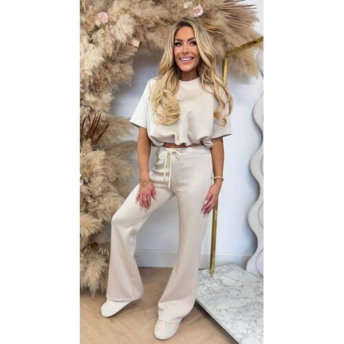 BESTSELLER MUSTY CROPPED SET BEIGE BESTSELLER MUSTY CROPPED SET BEIGE