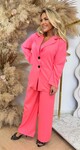 IZZY BLAZER + PANTS SET NEONCORAL