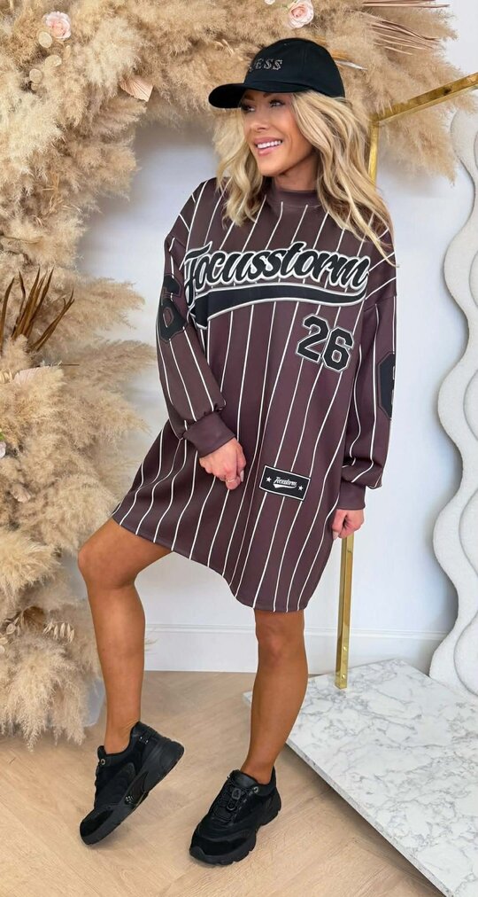 FOCUSSTORM DRESS CHOCO