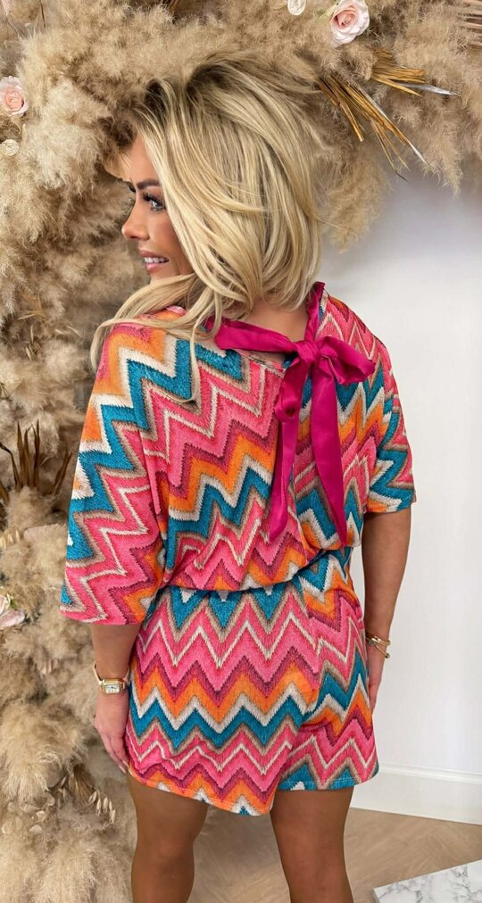 ZIGZAG STRIK LUREX SET CORAL