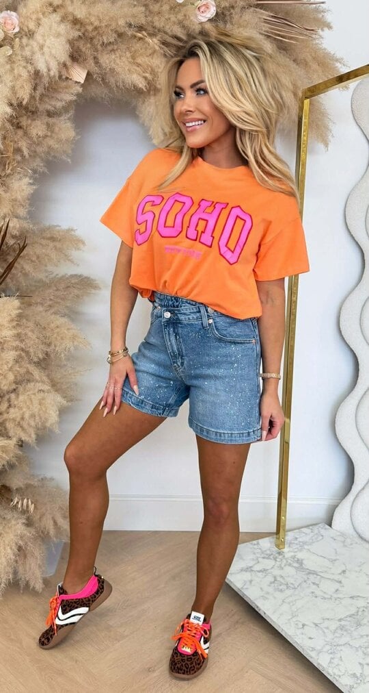 SOHO BESTSELLER SHIRT 8011080 ORANGE/PINK