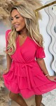 RUFFLY CUTE DRESS 4222 FUCHSIA