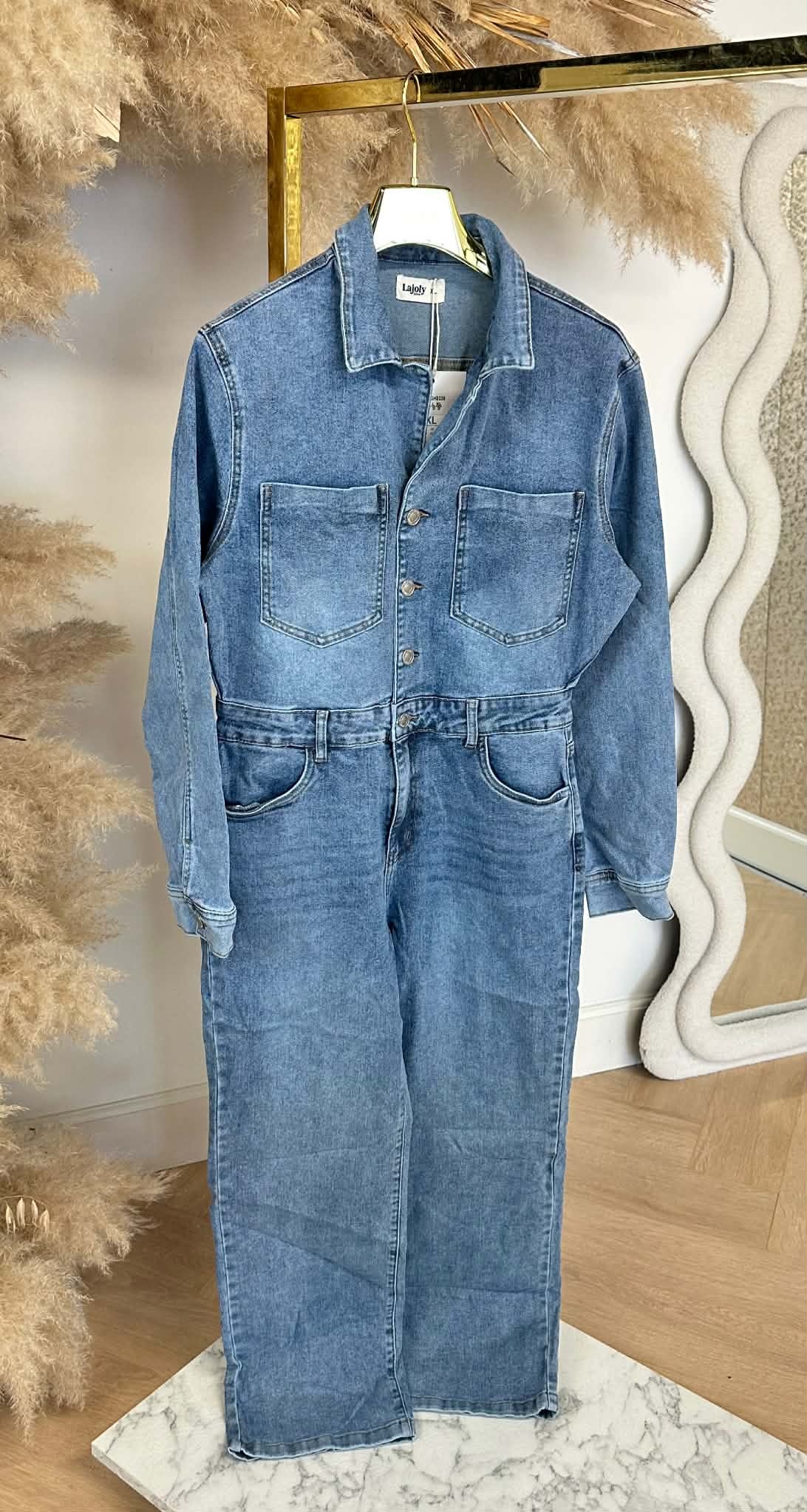 DENIM JUMPSUIT DH0036 DENIMBLUE