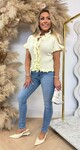 MONICA RUFFLE TOP 9535 YELLOW