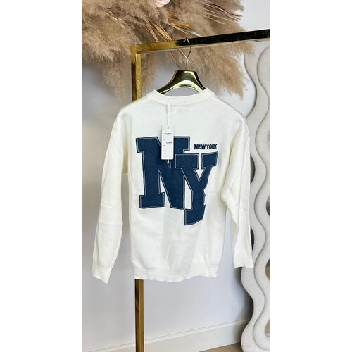 NEW YORK BACKPRINT SWEAT 10506 BEIGE