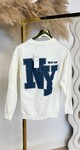 NEW YORK BACKPRINT SWEAT 10506 BEIGE