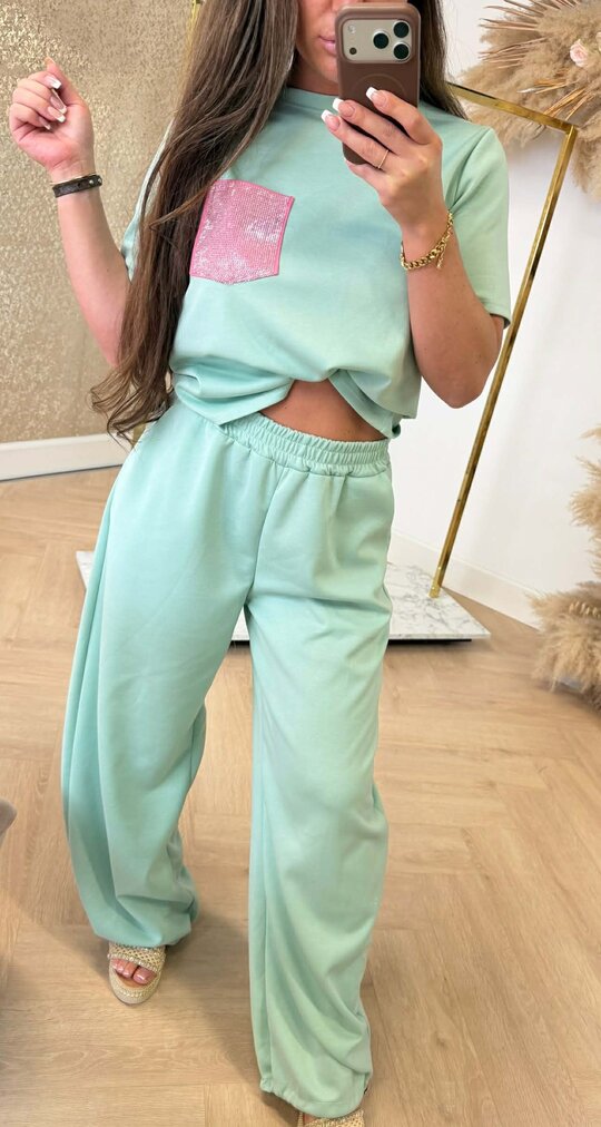 MARLY SPARKLE POCKET SET MINT