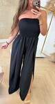 FOLDED STRAPLESS JUMPSUIT BLACK FOLDED STRAPLESS JUMPSUIT BLACK