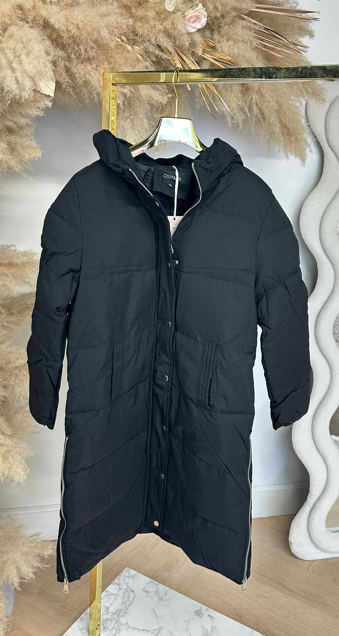ZIP PUFFER WINTERJACKET 8865 BLACK