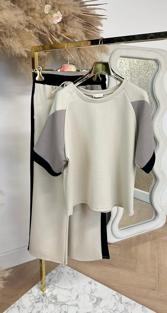 GIGI TWEEDELIGE SET BEIGE