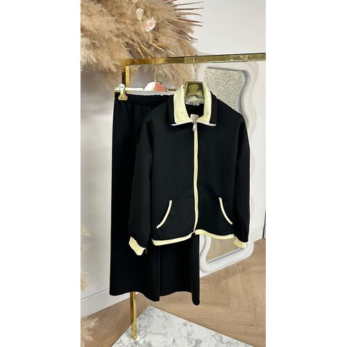 ROOS TWO PIECE ZIP SET BLACK