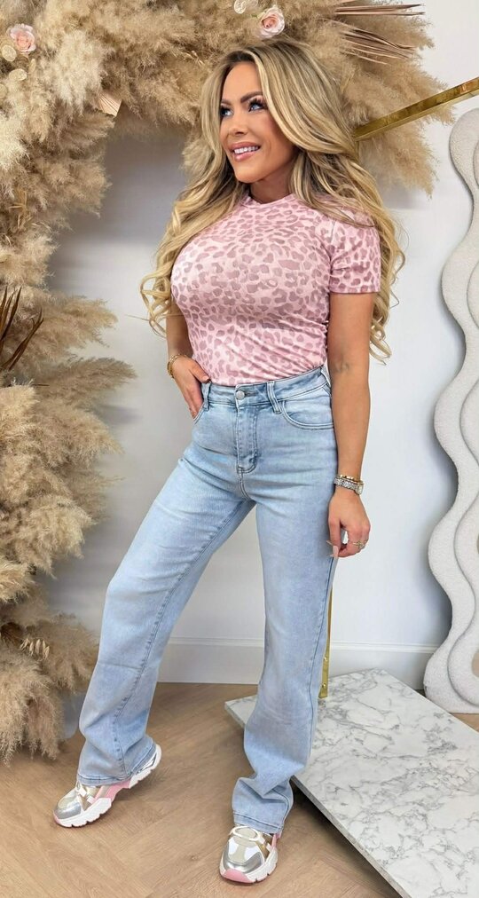 MIA LEOPARD TEE PINK MIA LEOPARD TEE PINK