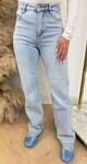 SUPER STRETCH WIDE LEG LEO GLITTER POCKET JEANS 1578-5 BLUE