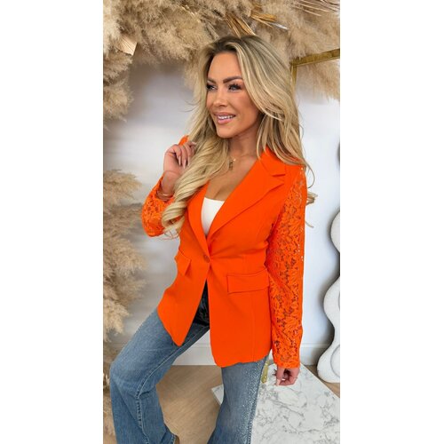 LACE SLEEVE BLAZER 5194 / 3394 ORANGE