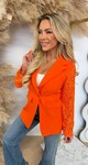 LACE SLEEVE BLAZER 5194 / 3394 ORANGE