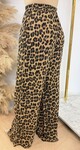 COTTON LEOPARD PANTS TAUPE