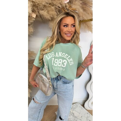 LOSY LOS ANGELES CROPPED TOP MINT