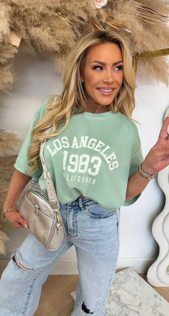LOSY LOS ANGELES CROPPED TOP MINT