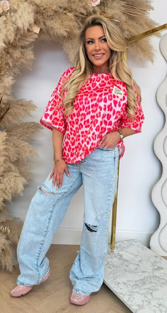 EMBLEEM LEO SHIRT PINK