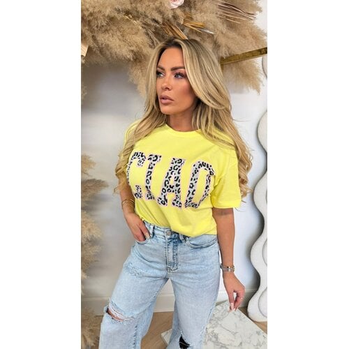 CIAO LEO TEKST SHIRT 8011546 YELLOW