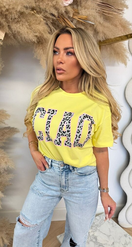 CIAO LEO TEKST SHIRT 8011546 YELLOW