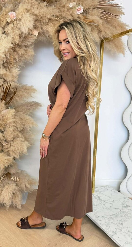 DOIR INSPIRED DRESS 590028-104 CHOCO