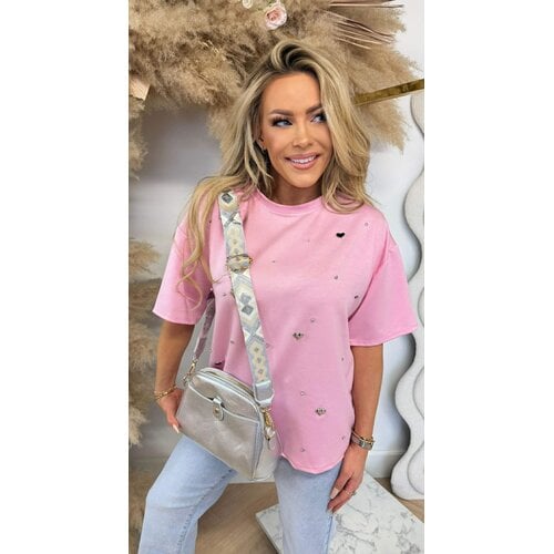 HEART DIAMOND SHIRT PINK