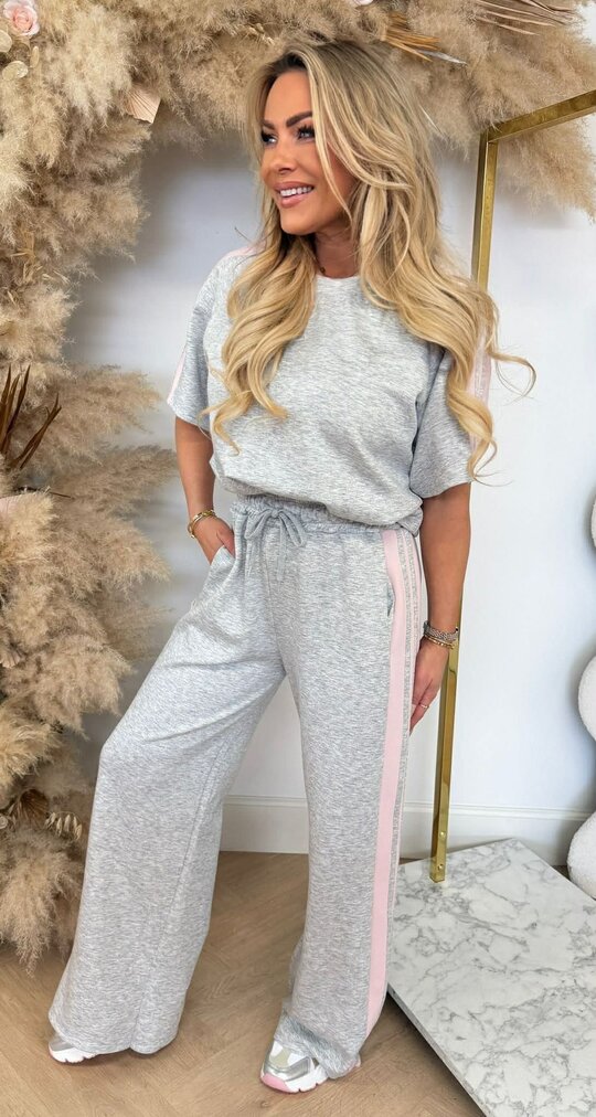 LINDY STRIPE SET GREY