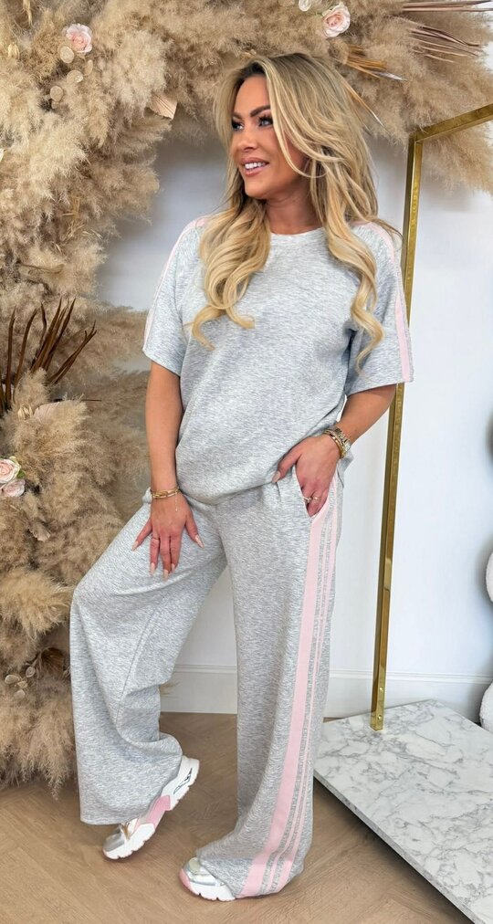 LINDY STRIPE SET GREY