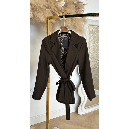 KIANA POCKET LUS BLAZER CHOCO