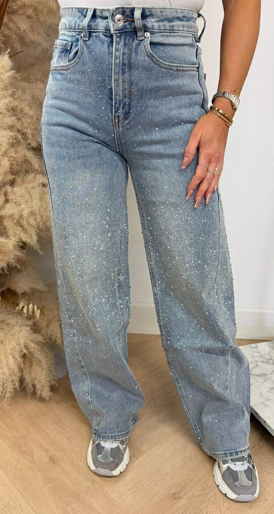 SHIMMER WIDE LEG JEANS T66