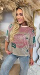 CALIFORNIA 23 SEQUIN TEE PINK