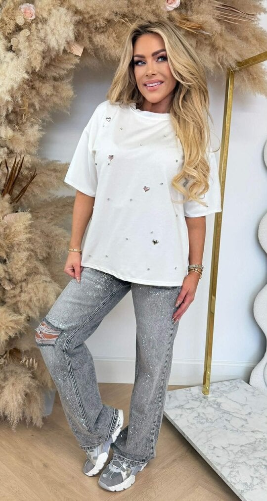 HEART DIAMOND SHIRT OFFWHITE