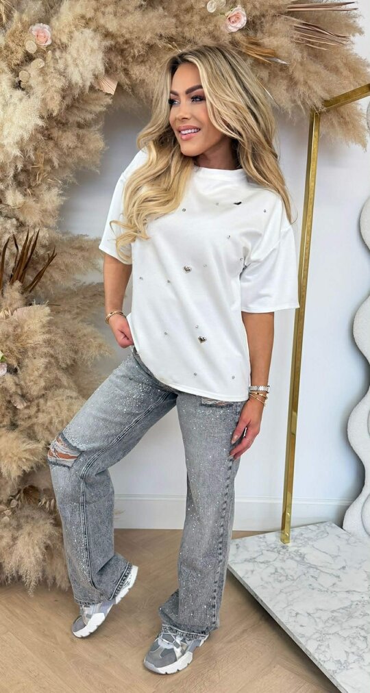 HEART DIAMOND SHIRT OFFWHITE