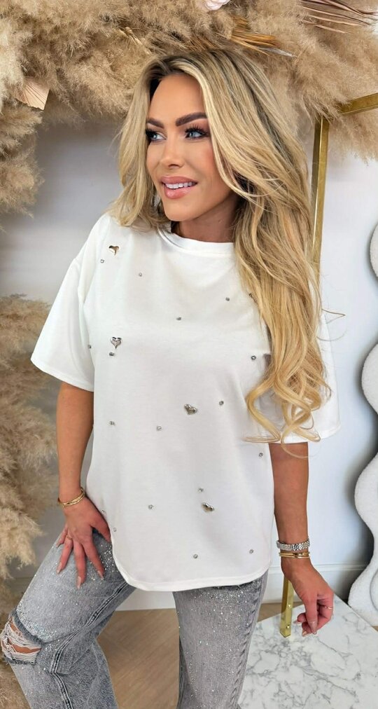 HEART DIAMOND SHIRT OFFWHITE