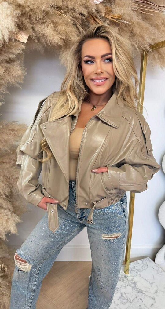 MUSTHAVE VEGAN JACKET 6238 BEIGE
