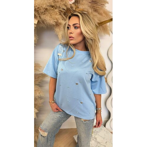 HEART DIAMOND SHIRT ICEBLUE