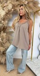 MILS ELEGANT LACE TOP TAUPE