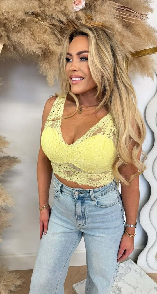 LAMI LACE TOP YELLOW