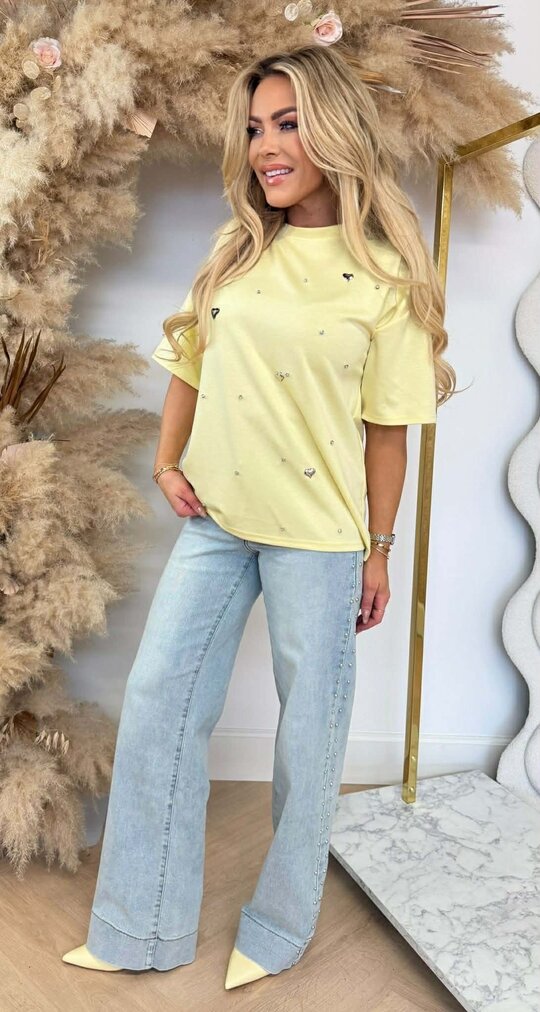 HEART DIAMOND SHIRT BUTTERYELLOW