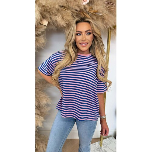 NENY STRIPE TOP PINK/BLUE