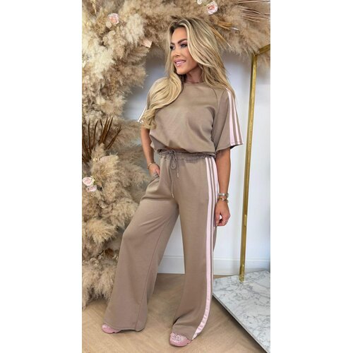 LINDY STRIPE SET TAUPE