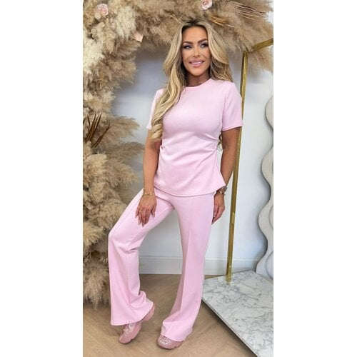 CLASSY SPLIT SET PINK