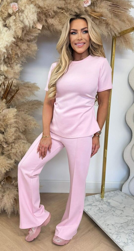 CLASSY SPLIT SET PINK