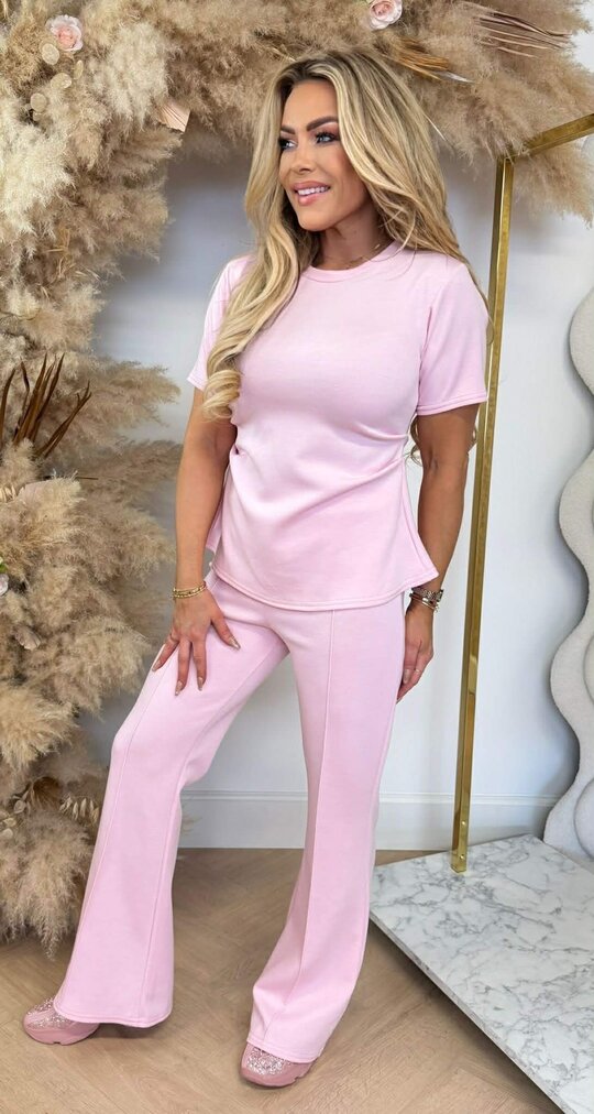CLASSY SPLIT SET PINK