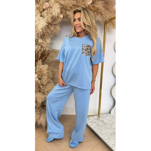 MARON LEO GLITTER POCKET SET ICEBLUE