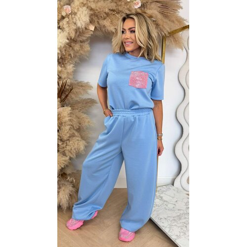 MARLY SPARKLE POCKET SET BLUE