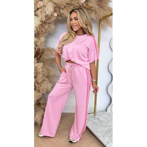 LINDY STRIPE SET PINK